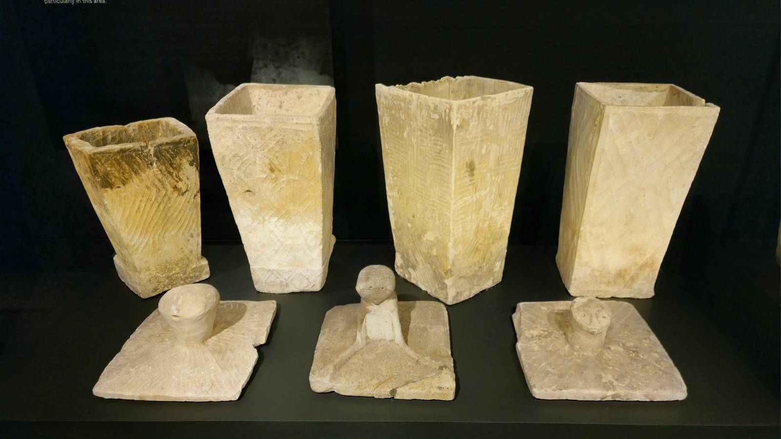 The burial jars are different from other jars being carved out of limestone